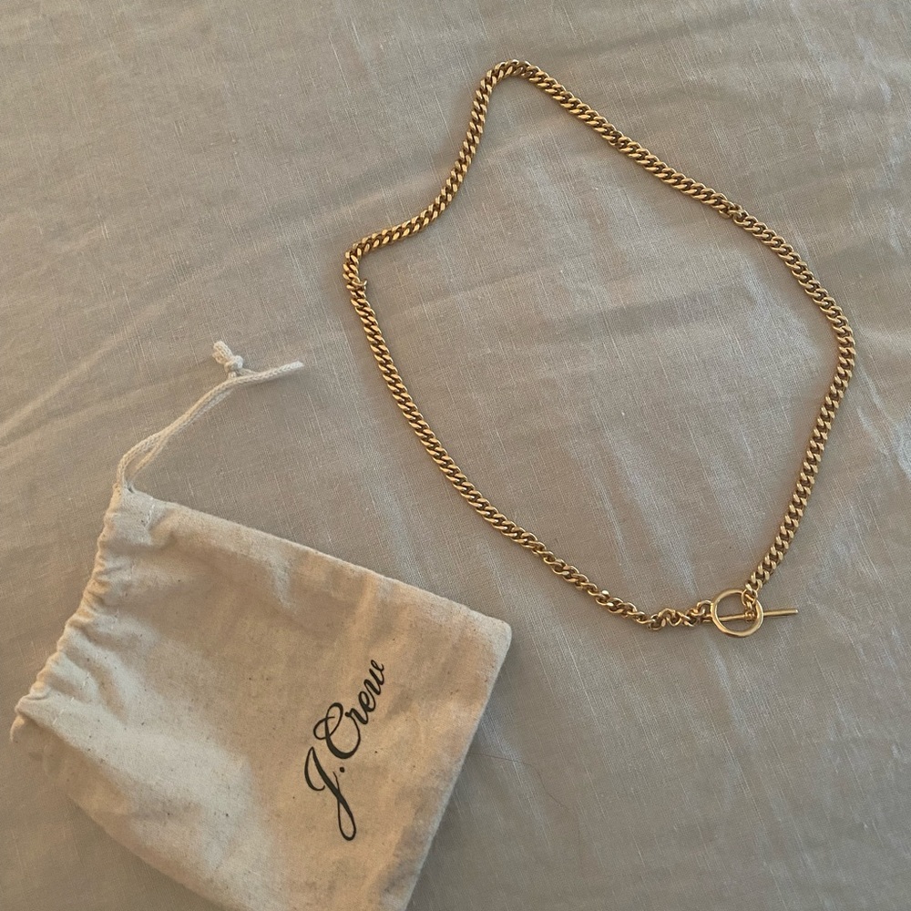 J. Crew Curb Chain Toggle Necklace